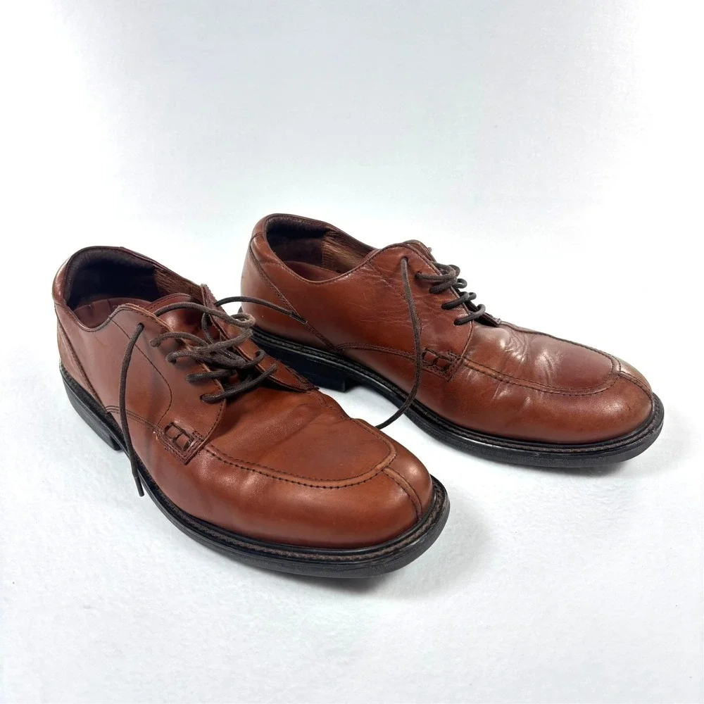 Florsheim Dress Shoes Loafers Mens 13 M Brown‎ Leather Comfortech Lace up